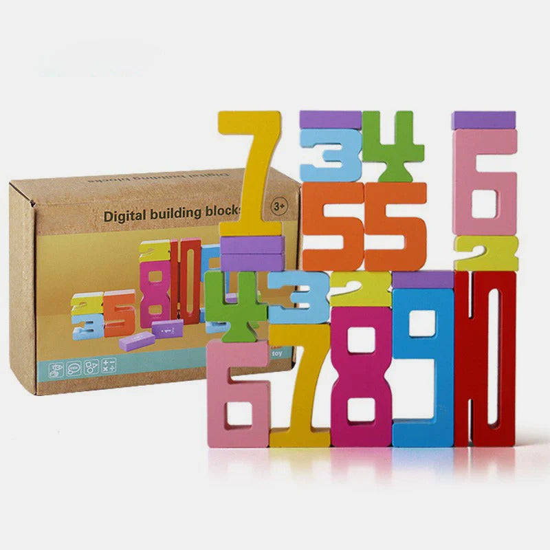 Mathematical building blocks toys