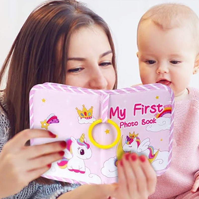 Fabric baby photo album