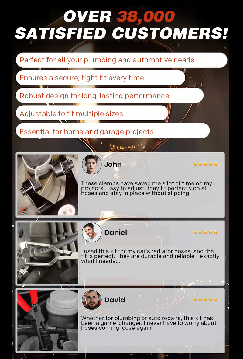 Oil pipe pliers (set of 4)