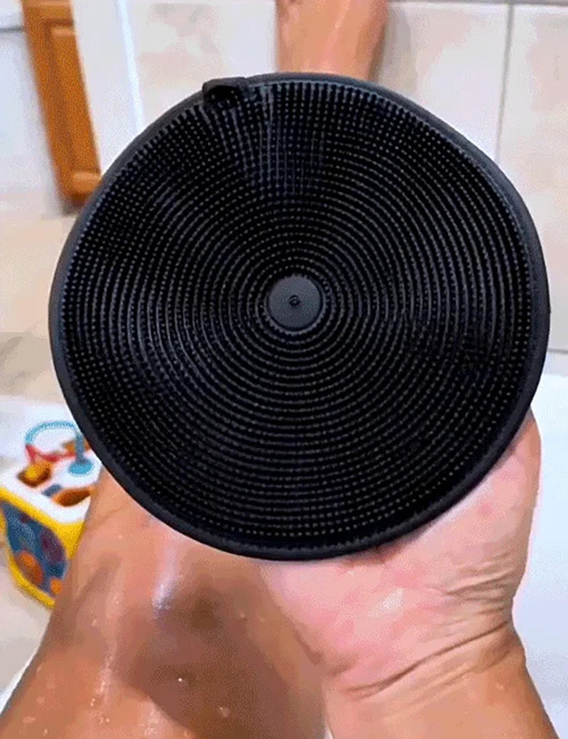 Round exfoliating mitt