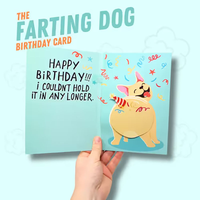 Farting Dog Prank Birthday Card