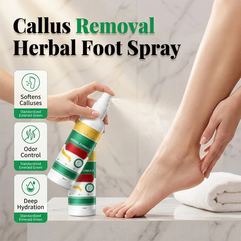 Plant-based refreshing foot spray