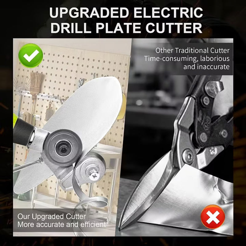Sheet metal cutting accessories for drill bits
