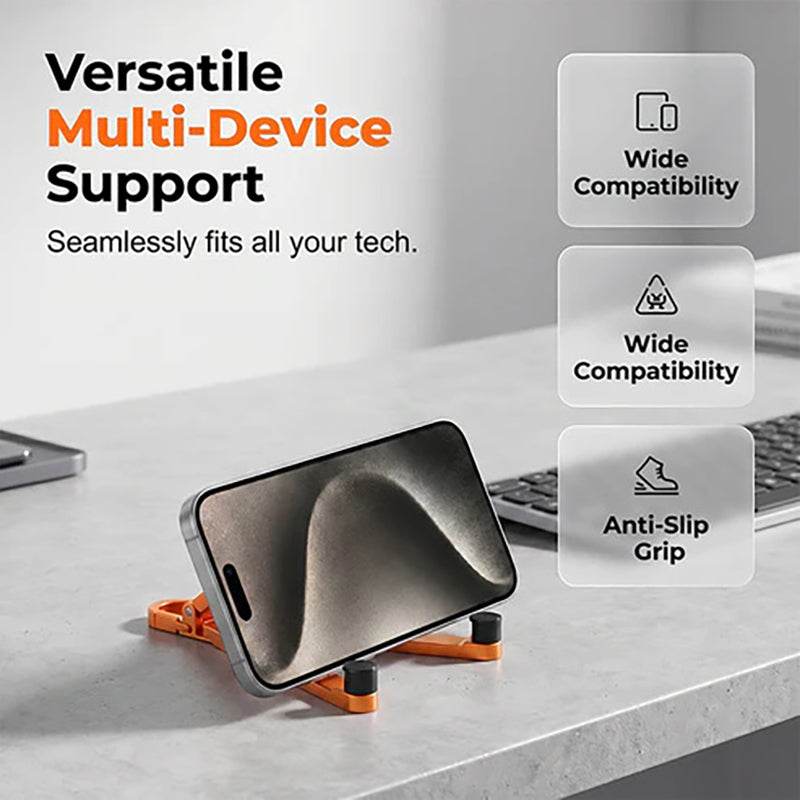 Mini Aluminum Alloy Phone Stand Keychain – Foldable Desktop Stand