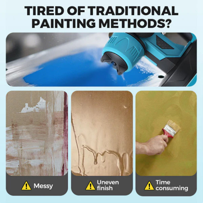 Cordless electric paint sprayer