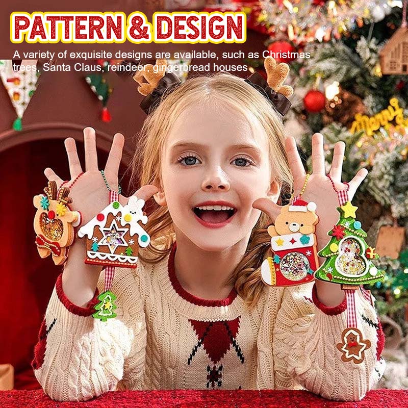 DIY Sequin Felt Christmas Decorations