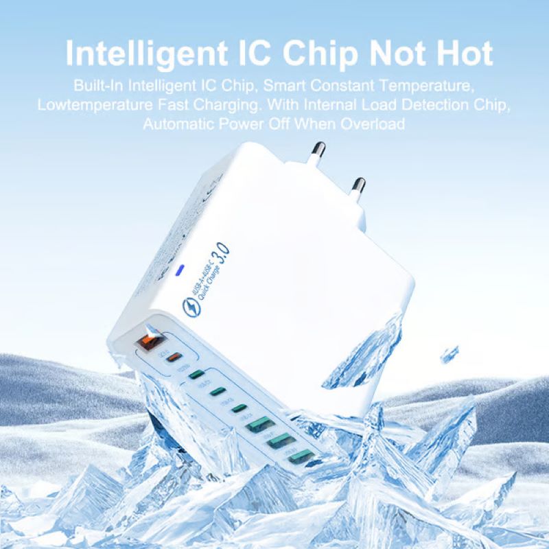 8 in 1 waterproof port USB fast charger