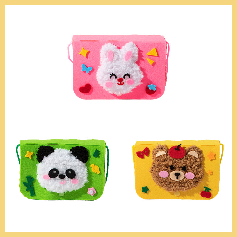 Wool Embroidery Painting Crossbody Bag