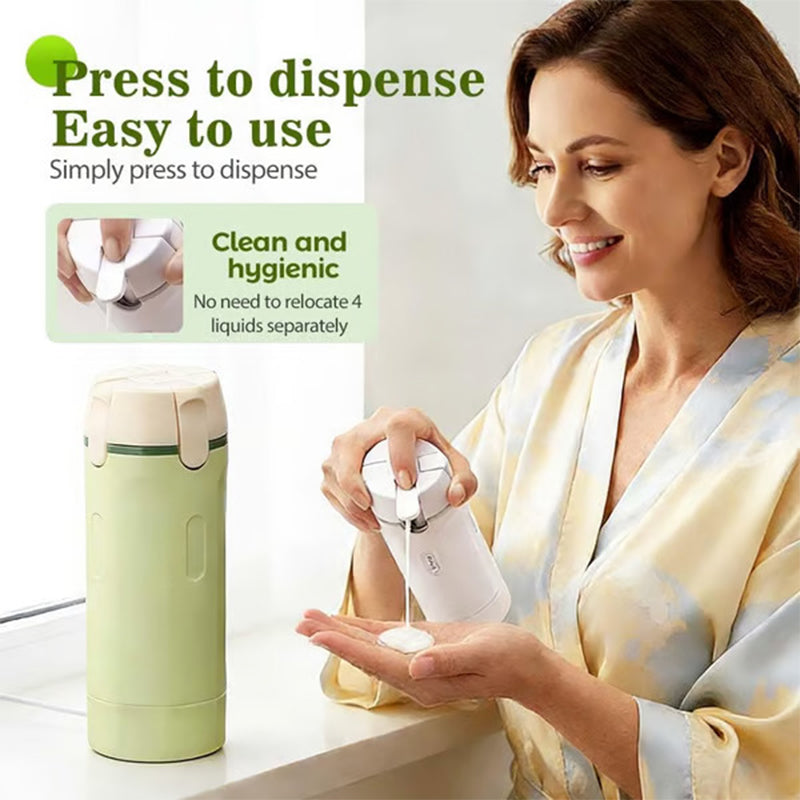 4-in-1 travel travel-sized bottle