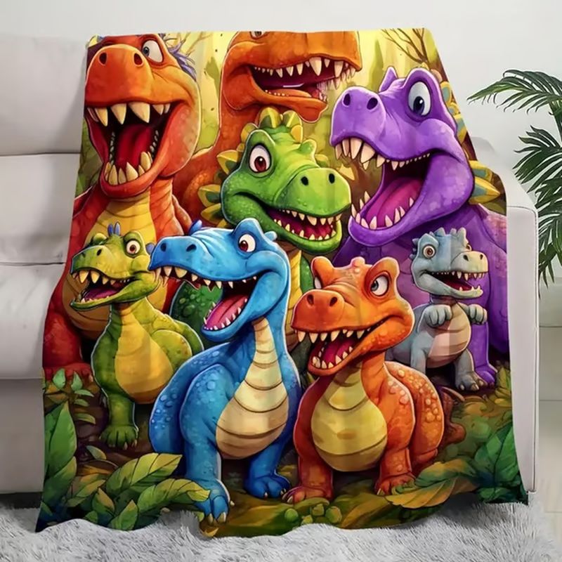 High-definition digitally printed flannel blanket