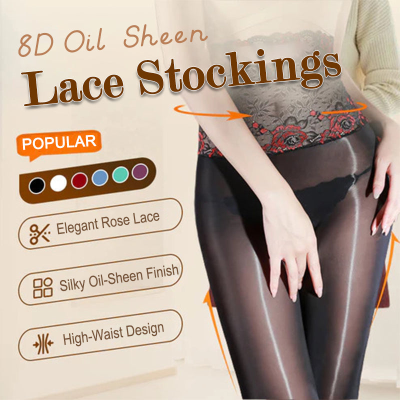 Sparkling rose pattern pantyhose