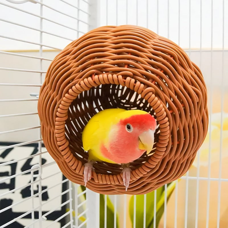 Sturdy and breathable rattan bird's nest