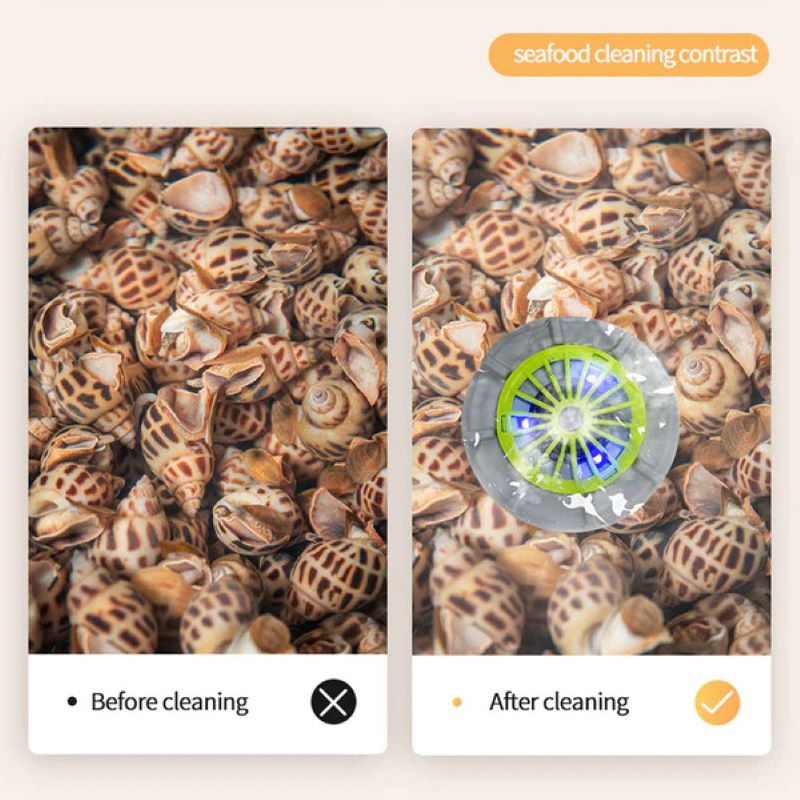 High-efficiency portable fruit and vegetable washing machine