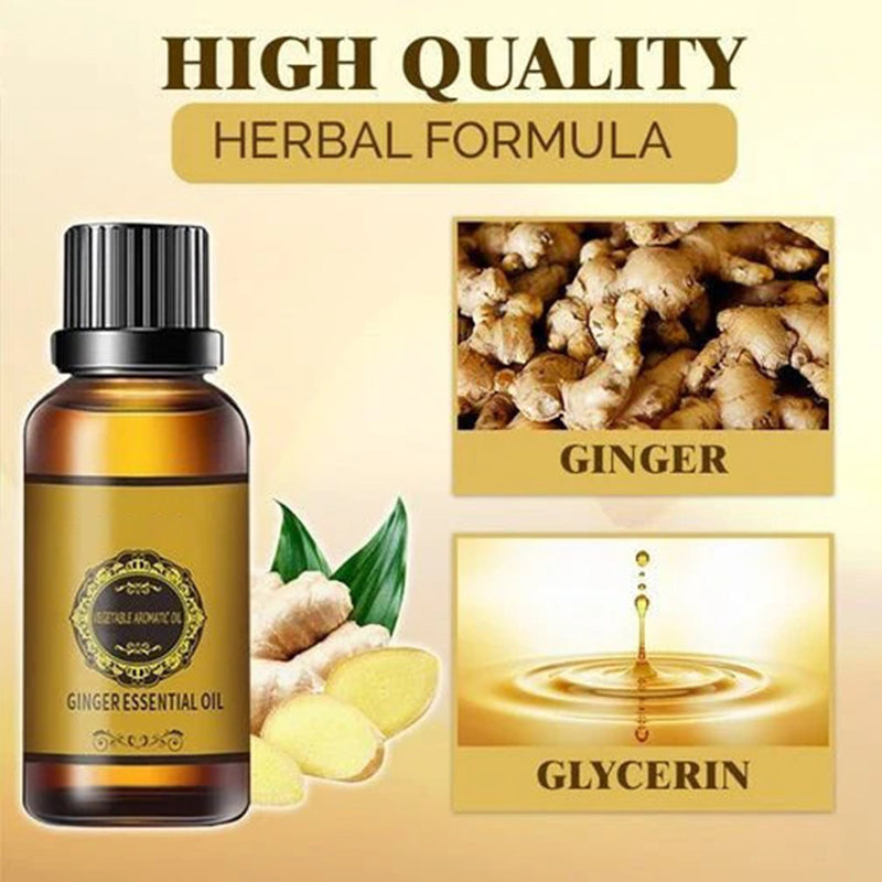Abdominal Detox Natural Ginger Oil