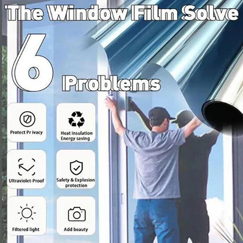 UV-protective heat-insulating privacy film