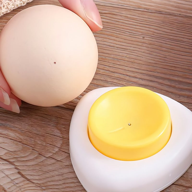 Egg perforator with safety lock