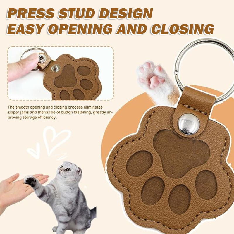 🐾Pet Paw Shaped Leather Keychain