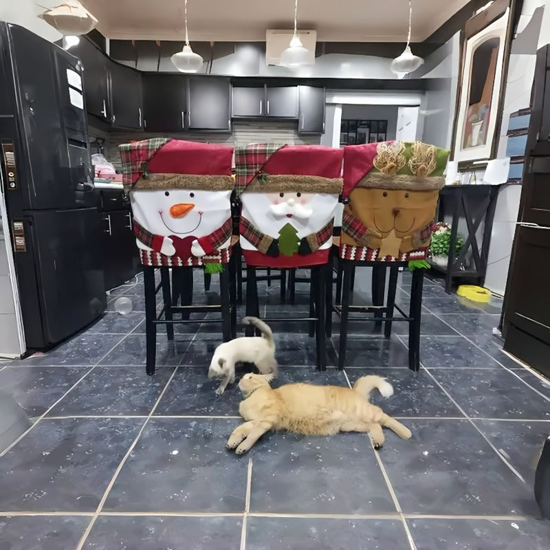 💥Cute Christmas themed chair covers🎄