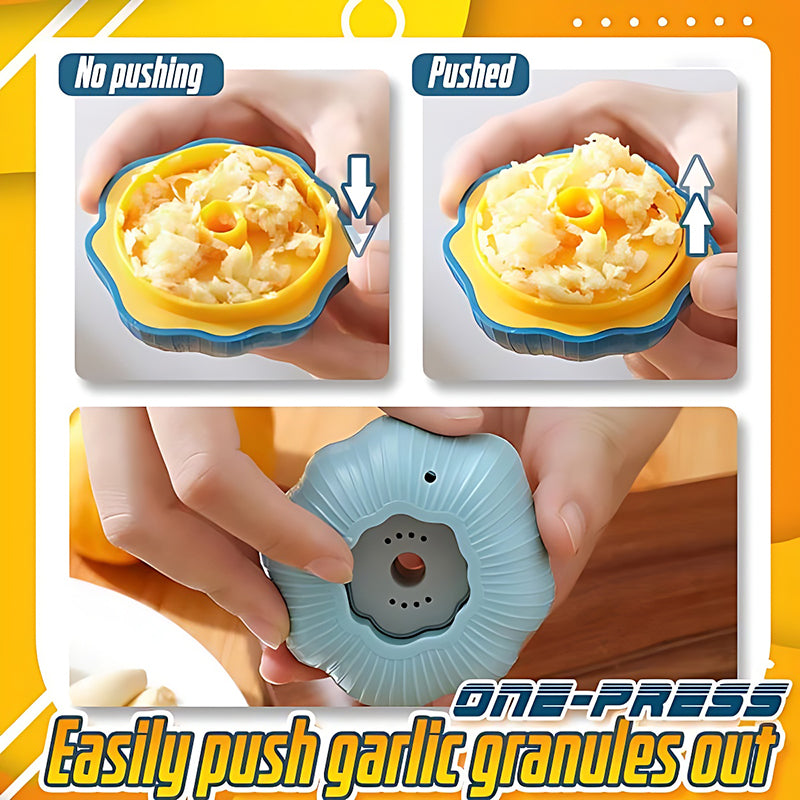 Easy-Twist Garlic Clove Press Crusher