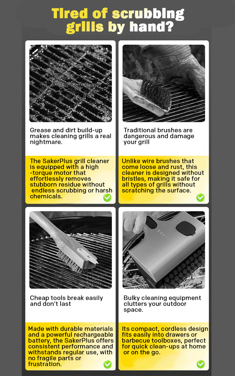 Stainless Steel Grill Cleaning Brush