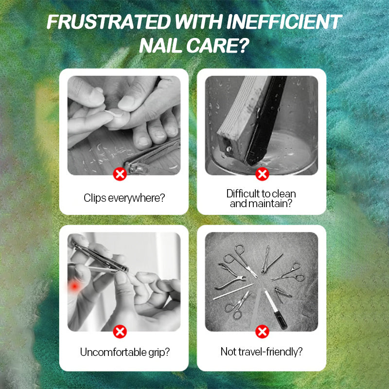 Large opening nail clipper set