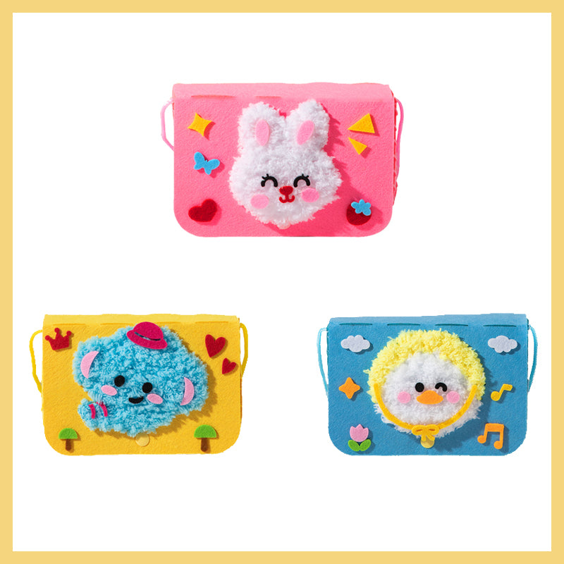 Wool Embroidery Painting Crossbody Bag