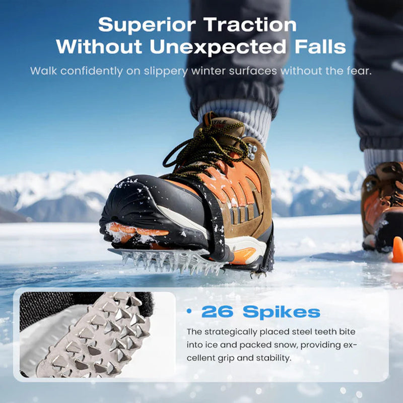 Durable anti-slip shoe crampon set