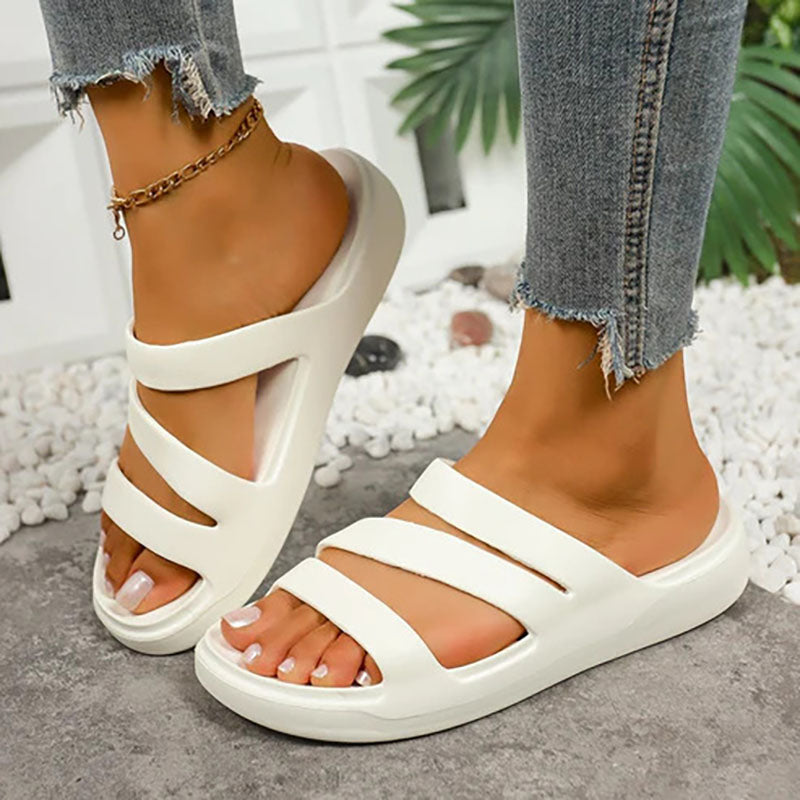 Women's Thick-Soled Padded Flip-Flops