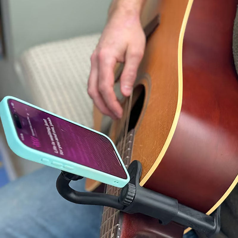 Magnetic phone stand (for guitar or ukulele)