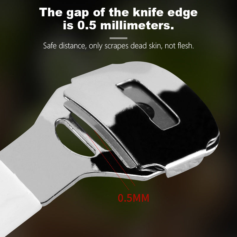 Rubber handle callus razor