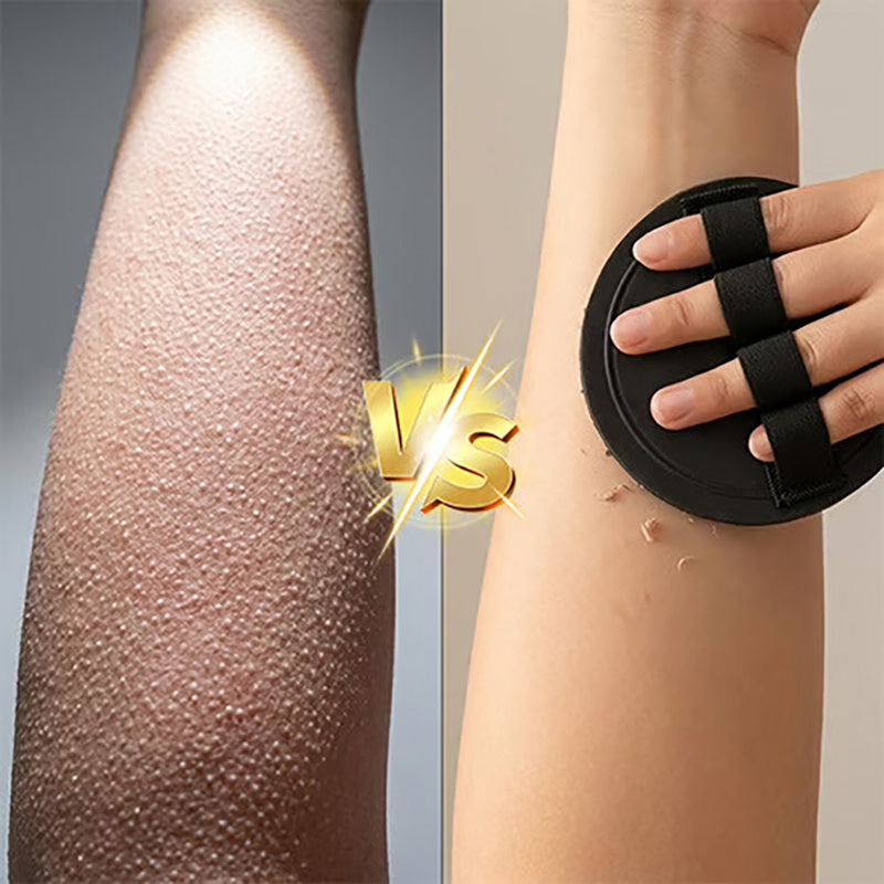 Round exfoliating mitt