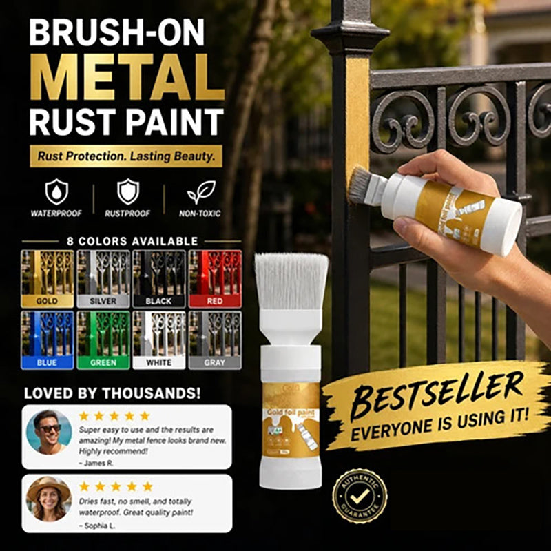 Metallic Spray Paint With Brush