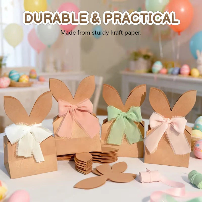 Cute Easter bunny ear pattern tote bag
