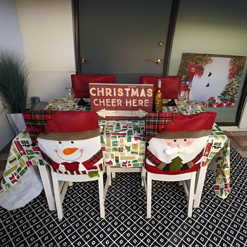 💥Cute Christmas themed chair covers🎄