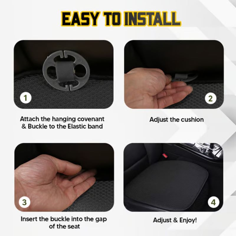 Breathable non-slip viscose filament car seat cover!