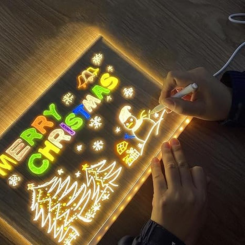 DIY erasable luminous transparent drawing board set