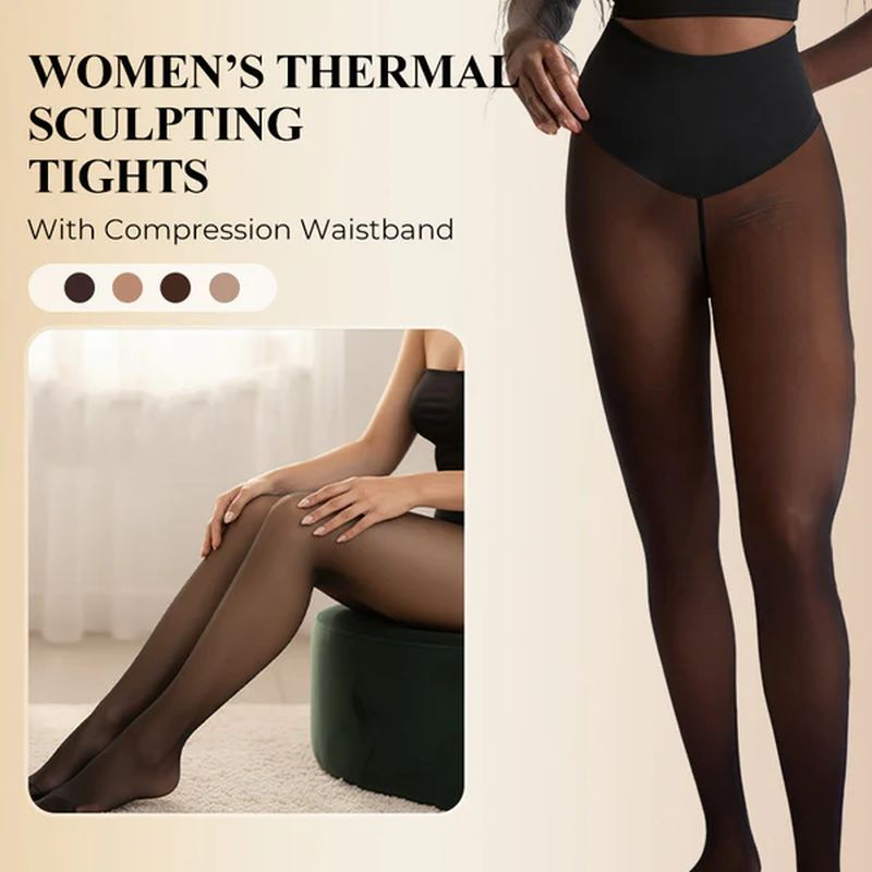 Warm and slimming single-seam shaping leggings