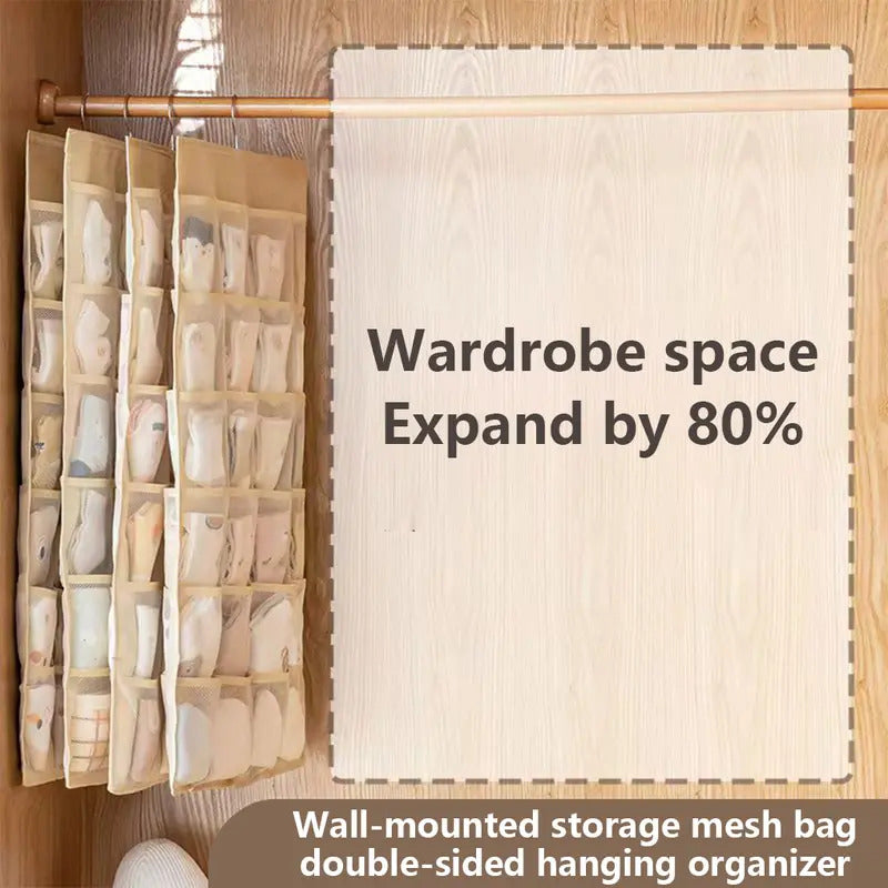 Double-sided underwear storage bag