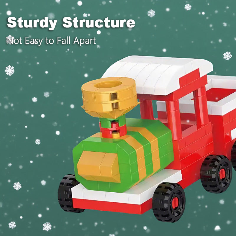 Christmas style children's educational building block toys