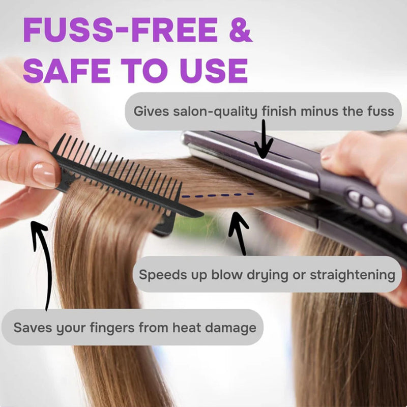 Hair straightening comb