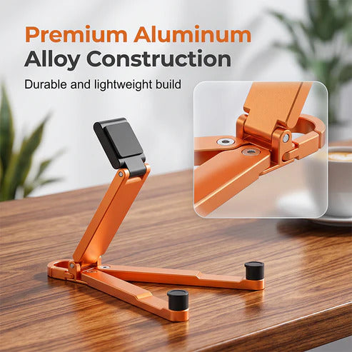Mini Aluminum Alloy Phone Stand Keychain – Foldable Desktop Stand
