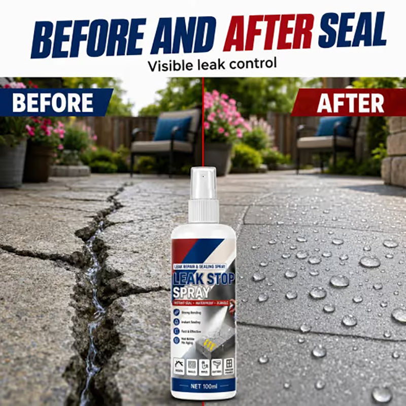 Waterproof leak repair and sealant spray