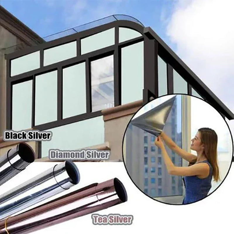 UV-protective heat-insulating privacy film