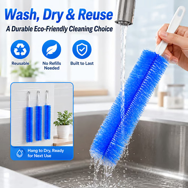 Reusable flexible microfiber duster