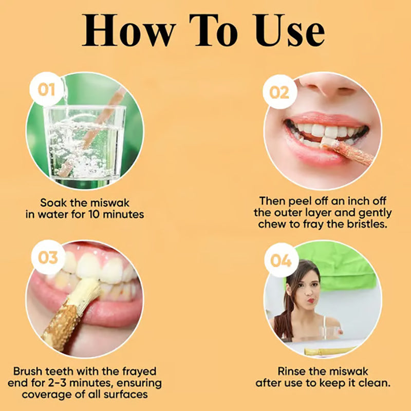 Natural Miswak Teeth-Cleaning Stick