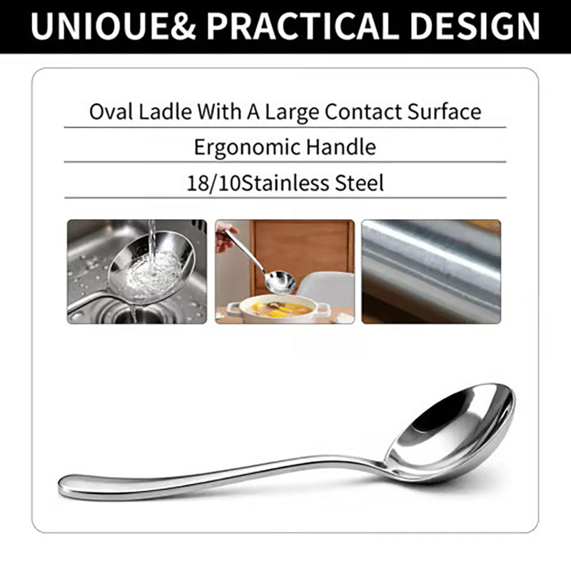 Stainless Steel Spoons (Pack of 4 or 6)