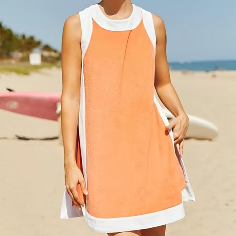 Women's sleeveless cotton suit