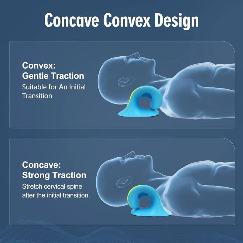 C-shaped cervical massage pillow
