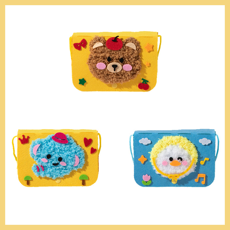 Wool Embroidery Painting Crossbody Bag