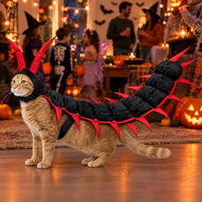 Centipede-Shaped Cat Costume